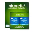 NICORETTE Lutschtabletten mit 2 mg Nikotin – freshmint Geschmack – diskret mit dem Rauchen aufhören – für Raucher von bis zu 20 Zigaretten/Tag – 80 St.