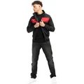 Lonsdale Trainingsjacke Lonsdale Trainingsjacke Alnwick Klassisch britisch: Lonsdale Alnwick Trainingsjacke rot|schwarz XXXL (64/66)