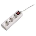 HAMA Steckdosenleiste 3-fach mit Schalter, 1,4 m, Weiß (00030382) #1907323