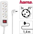 Hama Steckdosenleiste 3-fach 1,4m Schalter Mehrfachsteckdose 3500W