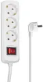 Hama Steckdosenleiste 3-fach Save Energy-Schalter 45° GS geprüft 1,4m weiß