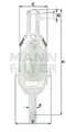 MANN-FILTER Wk 31/5 (10) Kraftstoff Filter für Daewoo, Mercedes-Benz, Puch,