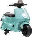 AIYAPLAY Kinder Elektro-Motorrad, 6V Kindermotorrad mit Scheinwerfer, Musik, Vor- und Rückwärtsgang, Trainingsräder, 1,5-3 km/h, Elektromotorrad für 1,5-3 Jahre Kinder, Grün