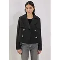 STREET ONE STUDIO Kurzjacke mit Reverskragen schwarz 44 EU