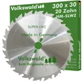 Volkswald® HM-Sägeblatt SLWZ 300x30mm Z= 20 Kreissägeblatt Längsschnitt SUPER