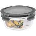 Lock und Lock Boroseal Glas-Multifunktionsbox bis 400°C ofenfest, grau rund Größe: 650 ml