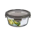 LocknLock OVEN GLASS Frischhaltedosen Glas mit Deckel | 650 ml Rund, Ø155 x 75 mm | Kühlschrank, Gefriertruhe & Spülmaschine | Borosilikat-Glas bis 400°C ofenfest | Mikrowellengeschirr mit Deckel