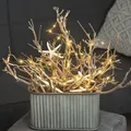 LED Drahtlichterkette Tautropfen - 20 warmweiße LED - silberner Draht - L: 1,9m - Timer - für Außen - Silber