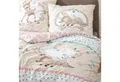 MTOnlinehandel Kinderbettwäsche Bambi 135x200 + 80x80 cm, 100 % Baumwolle, Renforcé, 2 teilig, Disney's Bambi Reh & Klopfer Hase in beige, mint und rosé