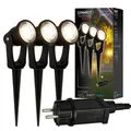 Briloner LED Wegeleuchte Lillis Connect to Shine 3er Starterset 3x1W warmweiß