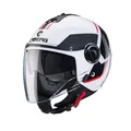 Caberg Riviera V4 X Geo Italia Jethelm (weiß/schwarz/grün/rot) Gr: XS (53)