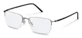 Rodenstock Quadratisch Titan Brillen in Dark Grey, Black für Herren, Brille mit Sehstärke, optional mit Sonnenbrillen tönung oder Blaulichtfilter (Modell R7051)
