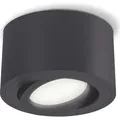 SSC-LUXon CELI-1N Deckenlampe flach mit LED fourSTEP Dimmen ohne Dimmer 4W neutralweiß 230V - Aufputz Spot schwenkbar anthrazit