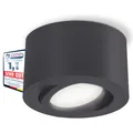 CELI-1N Decken Aufbauspot flach schwenkbar anthrazit fourSTEP LED 4W neutralweiß