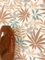Newroom Vliestapete Rabia Tapete Mustertapete Dschungel,Palmen,Blätter, Bunt Tapete Modern Dschungel - Mustertapete Dschungeltapete Braun Türkis Tropisch Floral Palmen Blätter für Wohnzimmer Schlafzimmer Küche, Dschungeltapete