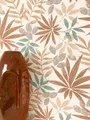 NEWROOM Vliestapete Braun Grün Palmenblätter Tropisch Dschungel Wohnzimmer Flur