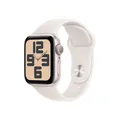 Apple Watch SE (2. Generation) GPS 40 mm Smartwatch mit Aluminiumgehäuse in Polarstern und Sportarmband in Polarstern (M/L). Fitness und Schlaftracker, Unfallerkennung, Herzfrequenzmesser