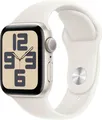 Apple Watch SE (2024) GPS 40mm Aluminiumgehäuse Sport Band Polarstern M/L