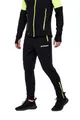 Airtracks Herren Thermo Laufhose Lang Pro Team - Winter Funktions Running Pants - Warm - Atmungsaktiv - Reflektoren - schwarz-neon - XXXL