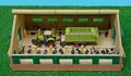 Stall Laufstall Viehstall Holz 1:87 Van Manen Kids Globe 610492