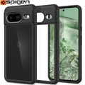 Handyhülle für Google Pixel 8 Spigen Case Cover Futeral Etui Transparent-Schwarz