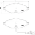 BREMBO Bremsbeläge Bremsklötze vorne für VW Passat Variant 3G5 2.0 TDI P 85 126X