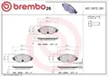 Brembo P85126X Bremsbelagsatz für Scheibenbremse Bremsbelagsatz