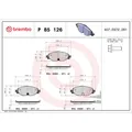 Brembo P 85 126X Bremsbelagsatz für VW SEAT SKODA AUDI CUPRA GOLF TIGUAN PASSAT