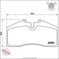 Kit Bremsbeläge Brembo Hinterachse für PORSCHE 959 911