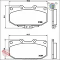 Kit Bremsbeläge Brembo Vorderachse für NISSAN SILVIA 300ZX SUBARU IMPREZA TOYOT