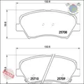 Kit Bremsbeläge Brembo Vorderachse für HYUNDAI VELOSTER ELANTRA i30 KIA CERA bhc