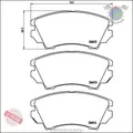 Kit Bremsbeläge Brembo Vorderachse für BENTLEY FLYING CHEVROLET MALIBU CAMAR bjs