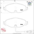 Kit Bremsbeläge Brembo Vorderachse für AUDI TT Q3 Q2 A3 CUPRA FORMENTOR SEAT bnn