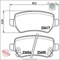 Kit Bremsbeläge Brembo Hinterachse für CHEVROLET ZAFIRA CORSA KIA VENGA LADA bjh