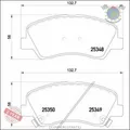 Kit Bremsbeläge Brembo Vorderachse für HYUNDAI ACCENT i20 KIA RIO