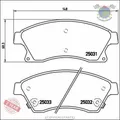 Kit Bremsbeläge Brembo Vorderachse für CHEVROLET CRUZE AVEO OPEL ASTRA J H Z bjm