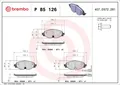 BREMBO Bremsbelagsatz, Scheibenbremse P 85 126X für VW SEAT AUDI SKODA
