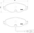 BREMBO P 85 126X Bremsbelagsatz, Scheibenbremse für AUDI,AUDI (FAW),CUPRA,SEAT,S