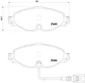 P 85 126X BREMBO Bremsbelagsatz, Scheibenbremse für AUDI,AUDI (FAW),CUPRA,SEAT,S