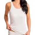 HERMKO Achseltop Achselhemd Tank Top, Achselhemd, Bio-Baumwolle, Basic, Shirt, Feinripp weiß 36/38 (S)
