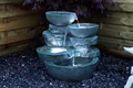 Springbrunnen "Cascades" Inkl. 3x LED Beleuchtung Gartenbrunnen Zimmerbrunnen 