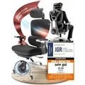 CLOUVOU ProSeat Bürostuhl Ergonomisch Schreibtischstuhl Höhenverstellbar, 4D-Armlehne, 3D-Kopfstütze, Orthopädische Rückenlehne [Nr.1 in Komfort] - Schwarz
