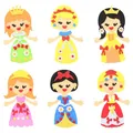 LAMEK 12 Prinzessin Bastelset Kinder Kreativ Kunsthandwerk DIY Bastelhandwerk Kreativsets zum Basteln mit Moosgummi Zubehör Kindergeburtstag Geschenk für Mädchen Frühling Sommer Einschulung