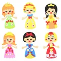 12 Prinzessin Bastelset Kinder Kreativ Kunsthandwerk DIY Bastelhandwerk Kreat...