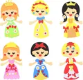 12 Prinzessin Bastelset Kinder Kreativ Kunsthandwerk DIY Bastelhandwerk Kreativs