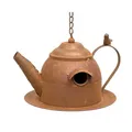 Vogelhaus Zum Aufhängen Edelrost Deko Rost Gießkanne Wetterfest 96423 Nistkasten Futterstation Für Vögel Shabby Mit Kette Hängend Metallkanne Kanne Balkon - Dandibo