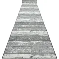 Rugsx - Läufer Antirutsch 100 Cm Holz Tafel Grau Grey 100x440 Cm