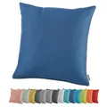 heimtexland ® Outdoor Lounge Dekokissen Lotus Effekt wetterfest schmutz- und wasserabweisend Garten Kissen 45x45 Outdoorkissen Typ551 Blau