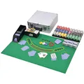 vidaXL Kombiniertes Poker/Blackjack Set mit 600 Laserchips aus Aluminium für Erwachsene ab 18 Jahren