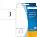 HERMA 2500 Vielzweck-Etiketten, 96 Stück, 52 x 100 mm, 3 pro Bogen, selbstkleben
